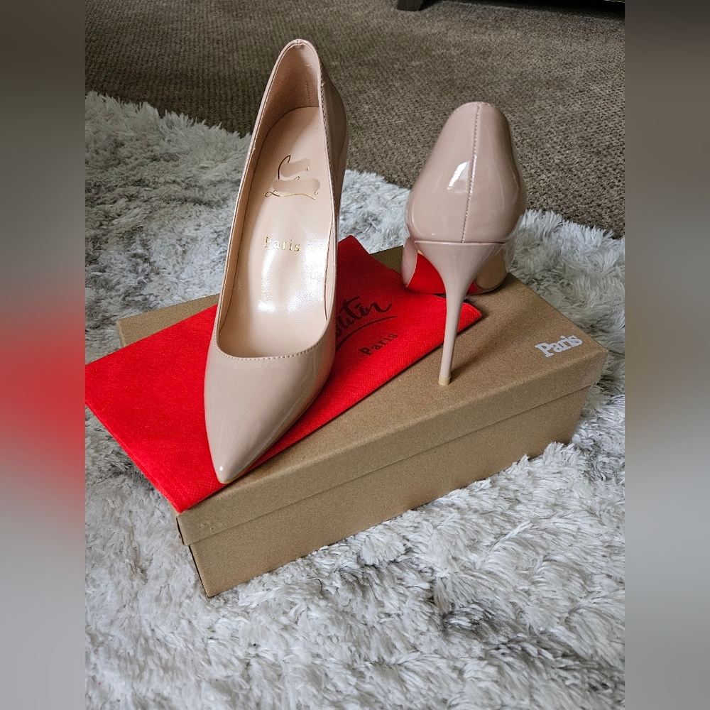 NWB Patent Nude Stilettos